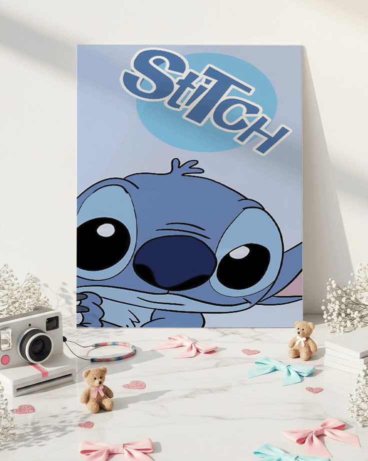 Printed 4K Ultra Gloss Metal Frame A3 Size | Little Trouble Print | 1.2mm Premium Thickness Wall Frame (12x18 Inches) 1219 Avenue