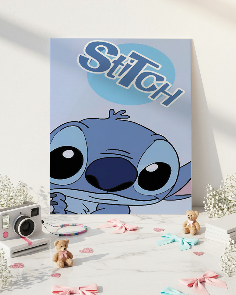 Printed 4K Ultra Gloss Metal Frame A3 Size | Little Trouble Print | 1.2mm Premium Thickness Wall Frame (12x18 Inches) 1219 Avenue
