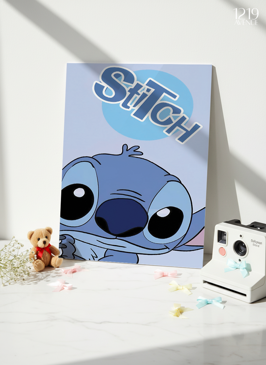 Printed 4K Ultra Gloss Metal Frame A3 Size | Little Trouble Print | 1.2mm Premium Thickness Wall Frame (12x18 Inches) 1219 Avenue