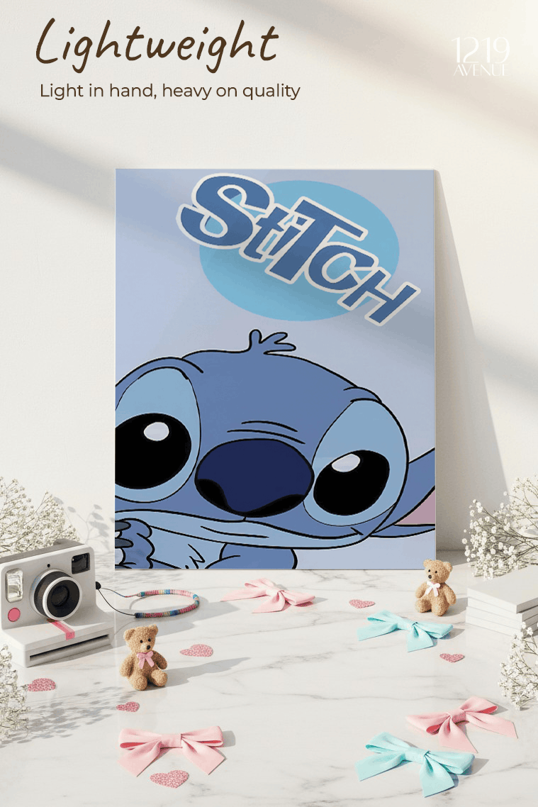 Printed 4K Ultra Gloss Metal Frame A3 Size | Little Trouble Print | 1.2mm Premium Thickness Wall Frame (12x18 Inches) 1219 Avenue