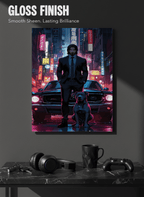 Printed 4K Ultra Gloss Metal Frame A3 Size | Midnight Mafia Vibes Print | 1.2mm Premium Thickness Wall Frame (12x18 Inches) 1219 Avenue