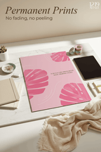 Printed 4K Ultra Gloss Metal Frame A3 Size | Progress Over Perfection Print | 1.2mm Premium Thickness Wall Frame (12x18 Inches) 1219 Avenue