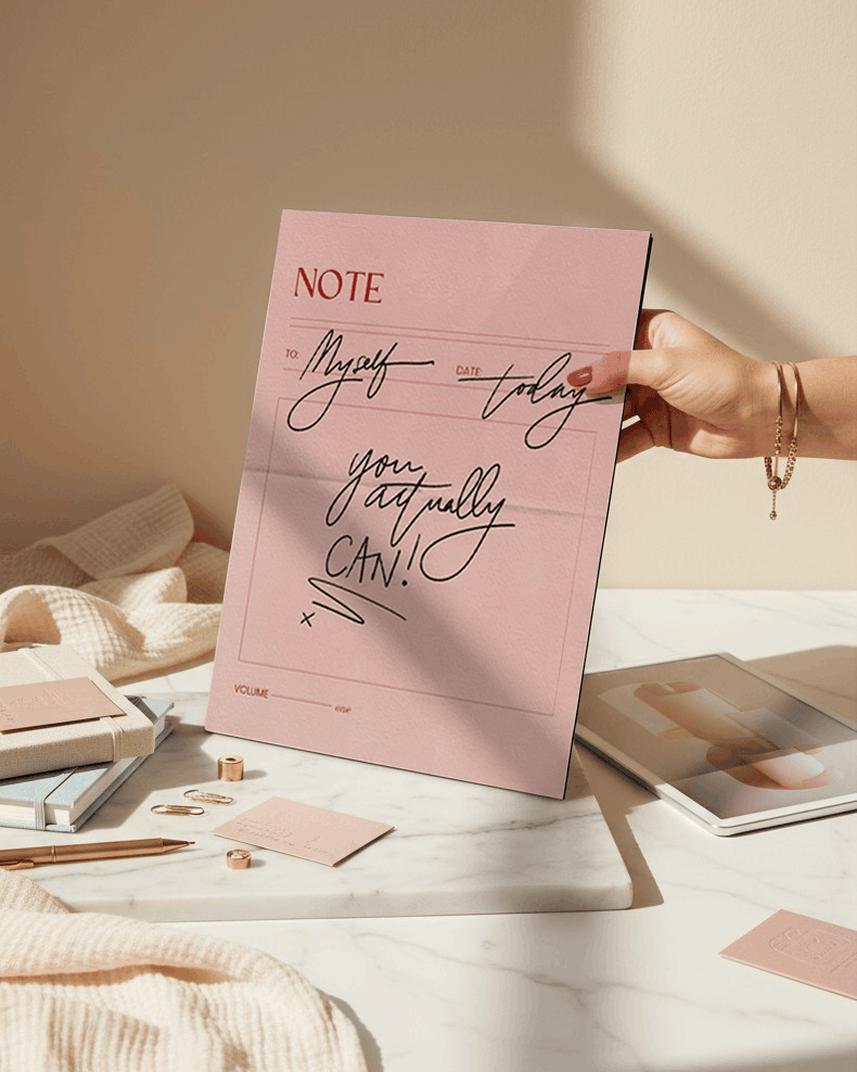 Printed 4K Ultra Gloss Metal Frame A3 Size | Self Note Print | 1.2mm Premium Thickness Wall Frame (12x18 Inches) 1219 Avenue