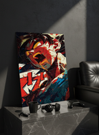 Printed 4K Ultra Gloss Metal Frame A3 Size | Silent Shinobi Rage Print | 1.2mm Premium Thickness Wall Frame (12x18 Inches) 1219 Avenue