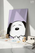 Printed 4K Ultra Gloss Metal Frame A3 Size | Sleepy Pup Print | 1.2mm Premium Thickness Wall Frame (12x18 Inches) 1219 Avenue