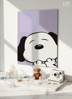 Printed 4K Ultra Gloss Metal Frame A3 Size | Sleepy Pup Print | 1.2mm Premium Thickness Wall Frame (12x18 Inches) 1219 Avenue