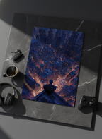 Printed 4K Ultra Gloss Metal Frame A3 Size | Spider-Man Rooftop Aura Print | 1.2mm Premium Thickness Wall Frame (12x18 Inches) 1219 Avenue
