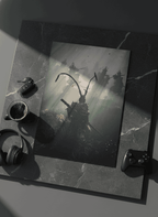 Printed 4K Ultra Gloss Metal Frame A3 Size | Spirit of the Samurai Print | 1.2mm Premium Thickness Wall Frame (12x18 Inches) 1219 Avenue