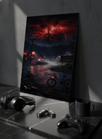 Printed 4K Ultra Gloss Metal Frame A3 Size | STRANGER THINGS-Unseen Layers Print | 1.2mm Premium Thickness Wall Frame (12x18 Inches) 1219 Avenue