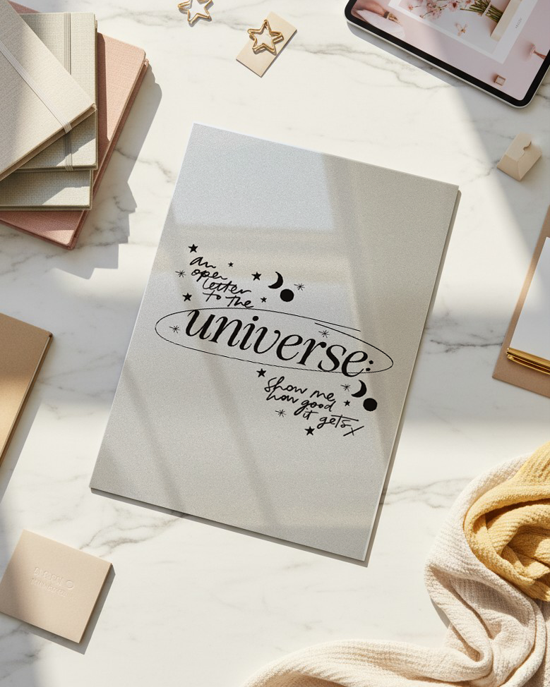 Printed 4K Ultra Gloss Metal Frame A3 Size | Trust the Universe Print | 1.2mm Premium Thickness Wall Frame (12x18 Inches) 1219 Avenue