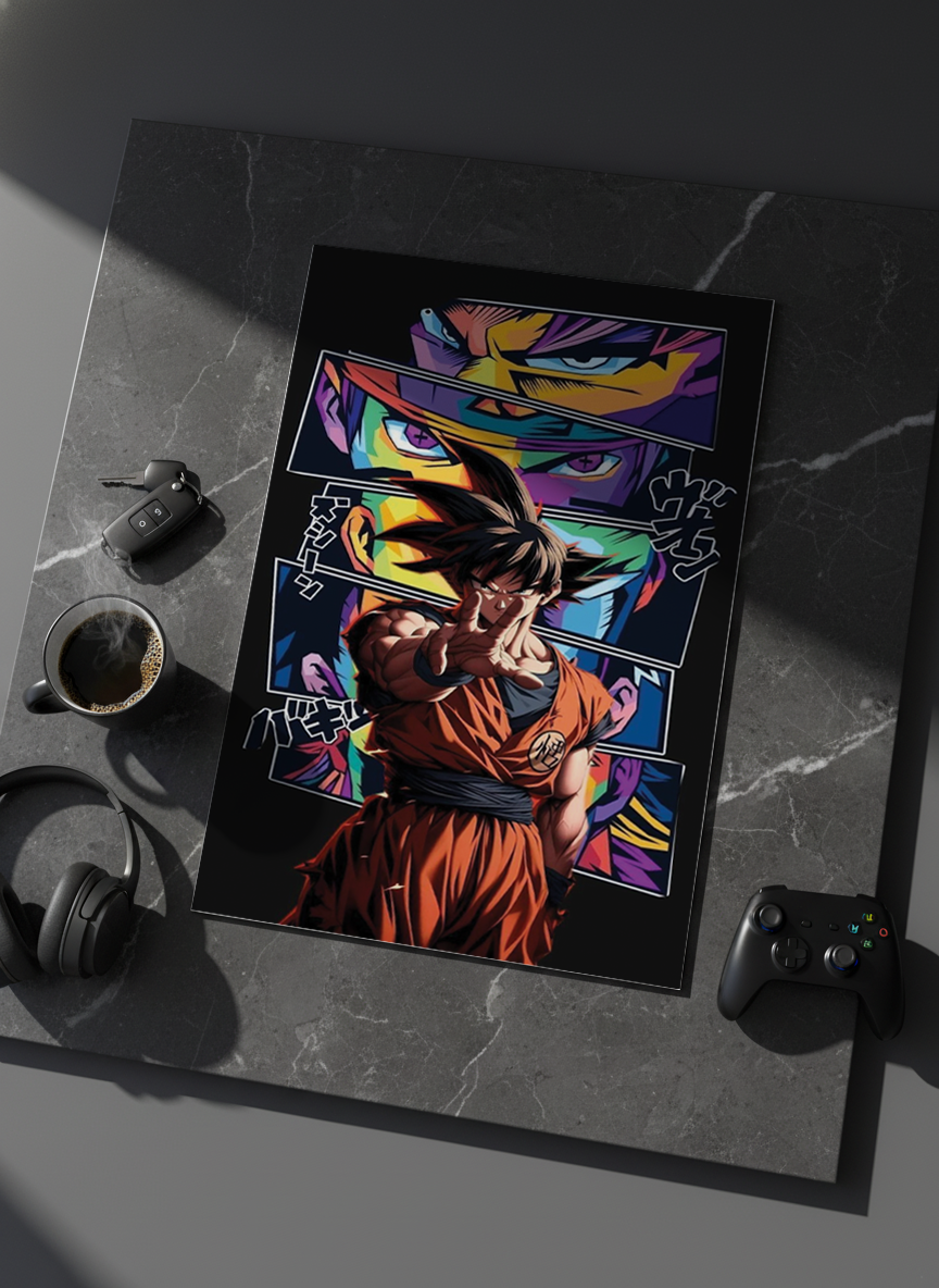 Printed 4K Ultra Gloss Metal Frame A3 Size | Warrior Beyond Limits Print | 1.2mm Premium Thickness Wall Frame (12x18 Inches) 1219 Avenue
