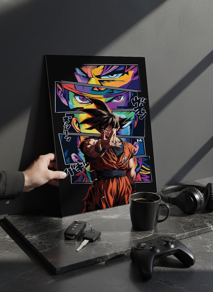 Printed 4K Ultra Gloss Metal Frame A3 Size | Warrior Beyond Limits Print | 1.2mm Premium Thickness Wall Frame (12x18 Inches) 1219 Avenue