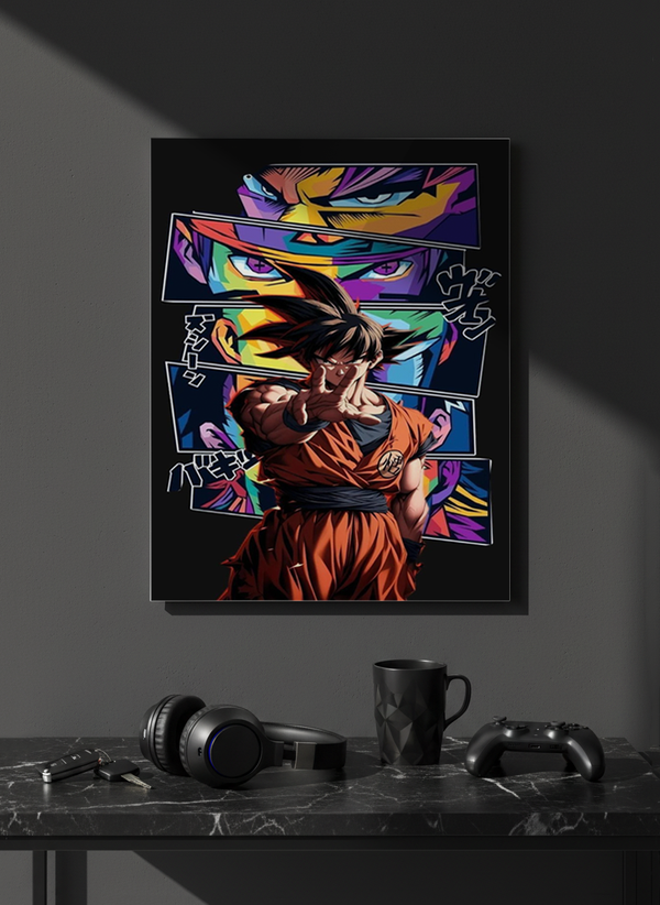 Printed 4K Ultra Gloss Metal Frame A3 Size | Warrior Beyond Limits Print | 1.2mm Premium Thickness Wall Frame (12x18 Inches) 1219 Avenue