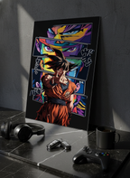 Printed 4K Ultra Gloss Metal Frame A3 Size | Warrior Beyond Limits Print | 1.2mm Premium Thickness Wall Frame (12x18 Inches) 1219 Avenue