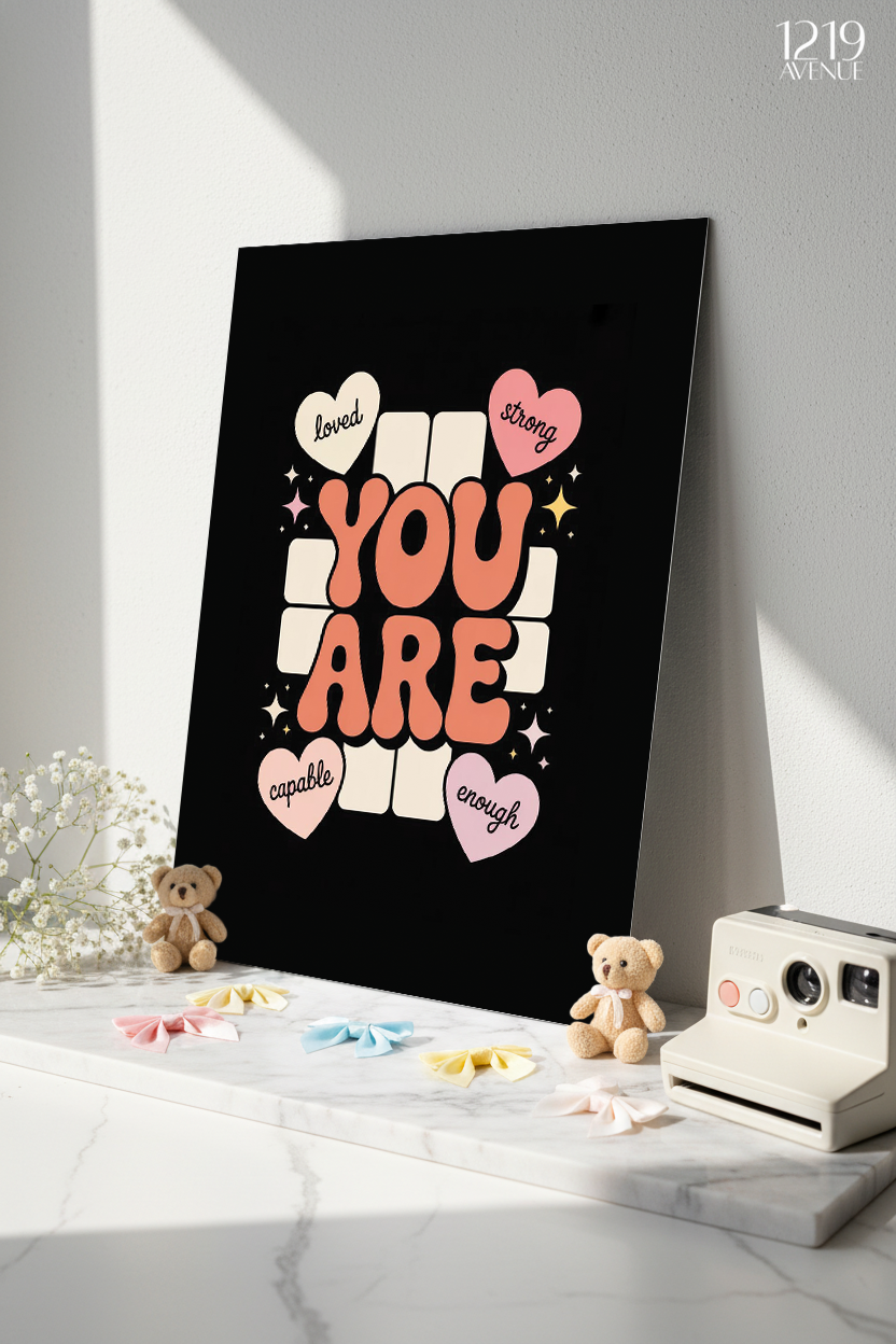 Printed 4K Ultra Gloss Metal Frame A3 Size | You Matter Print | 1.2mm Premium Thickness Wall Frame (12x18 Inches) 1219 Avenue