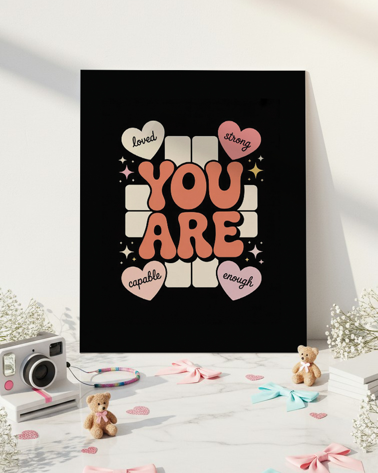Printed 4K Ultra Gloss Metal Frame A3 Size | You Matter Print | 1.2mm Premium Thickness Wall Frame (12x18 Inches) 1219 Avenue