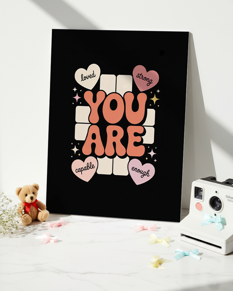 Printed 4K Ultra Gloss Metal Frame A3 Size | You Matter Print | 1.2mm Premium Thickness Wall Frame (12x18 Inches) 1219 Avenue