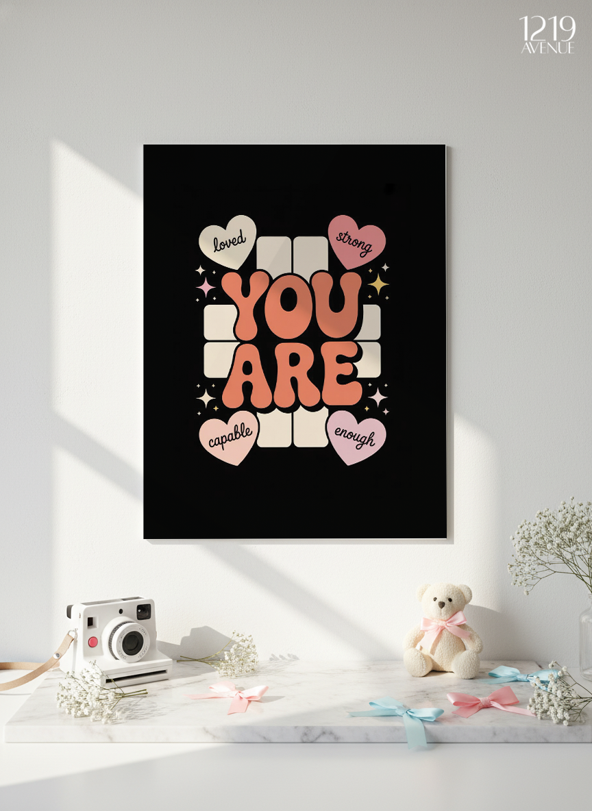 Printed 4K Ultra Gloss Metal Frame A3 Size | You Matter Print | 1.2mm Premium Thickness Wall Frame (12x18 Inches) 1219 Avenue