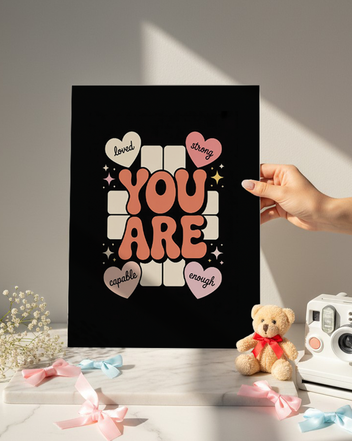 Printed 4K Ultra Gloss Metal Frame A3 Size | You Matter Print | 1.2mm Premium Thickness Wall Frame (12x18 Inches) 1219 Avenue
