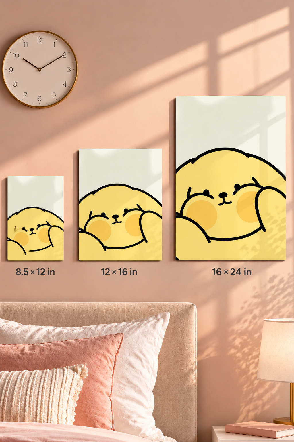 Printed  Metal Wall Art | Chubby Cheeks Print | Available in Potrait & Landscape | Small ,Medium ,Large 1219 Avenue