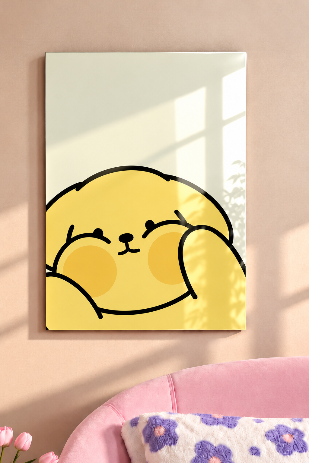 Printed  Metal Wall Art | Chubby Cheeks Print | Available in Potrait & Landscape | Small ,Medium ,Large 1219 Avenue