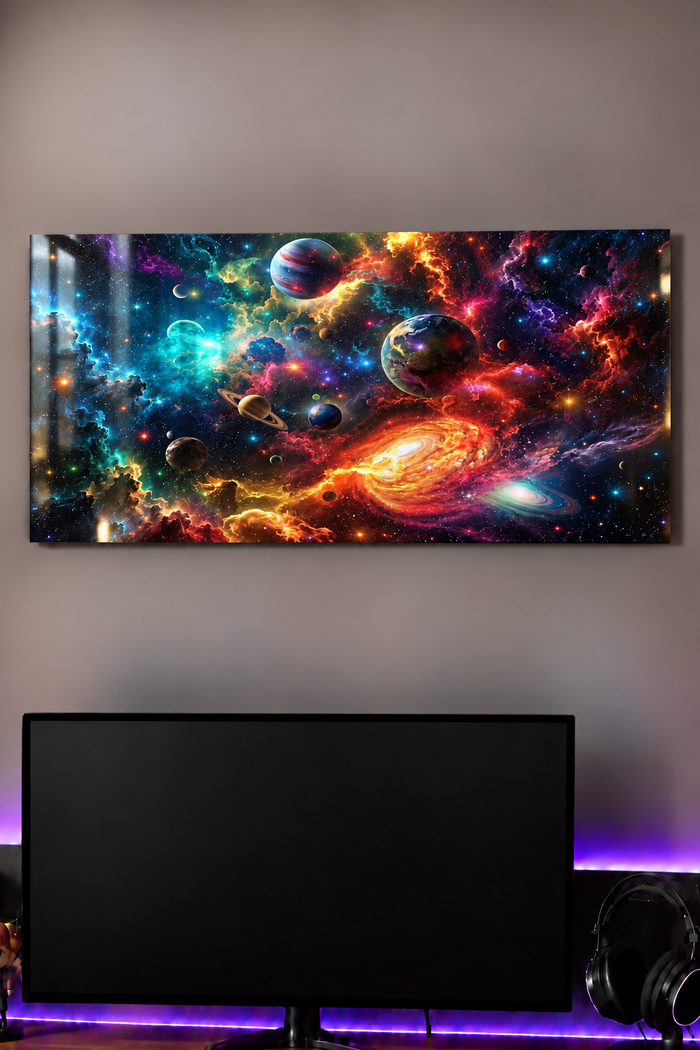 Printed  Metal Wall Art | Cosmic Dreamscape Print | Available in Potrait & Landscape | Small ,Medium ,Large 1219 Avenue