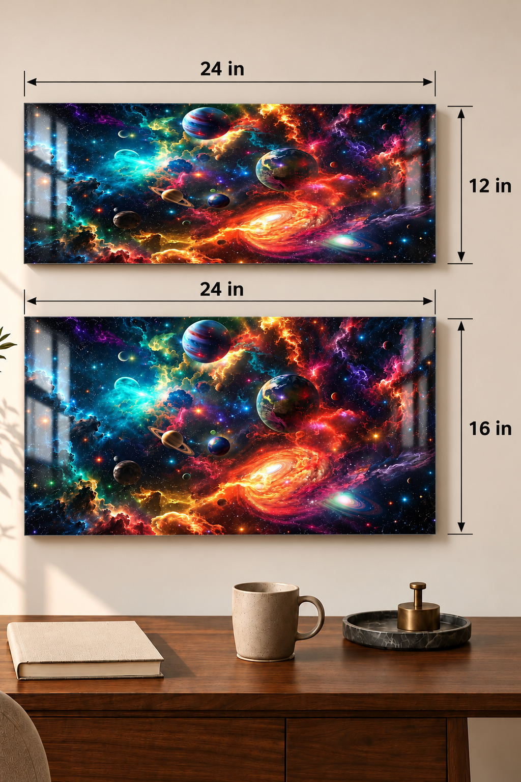 Printed  Metal Wall Art | Cosmic Dreamscape Print | Available in Potrait & Landscape | Small ,Medium ,Large 1219 Avenue