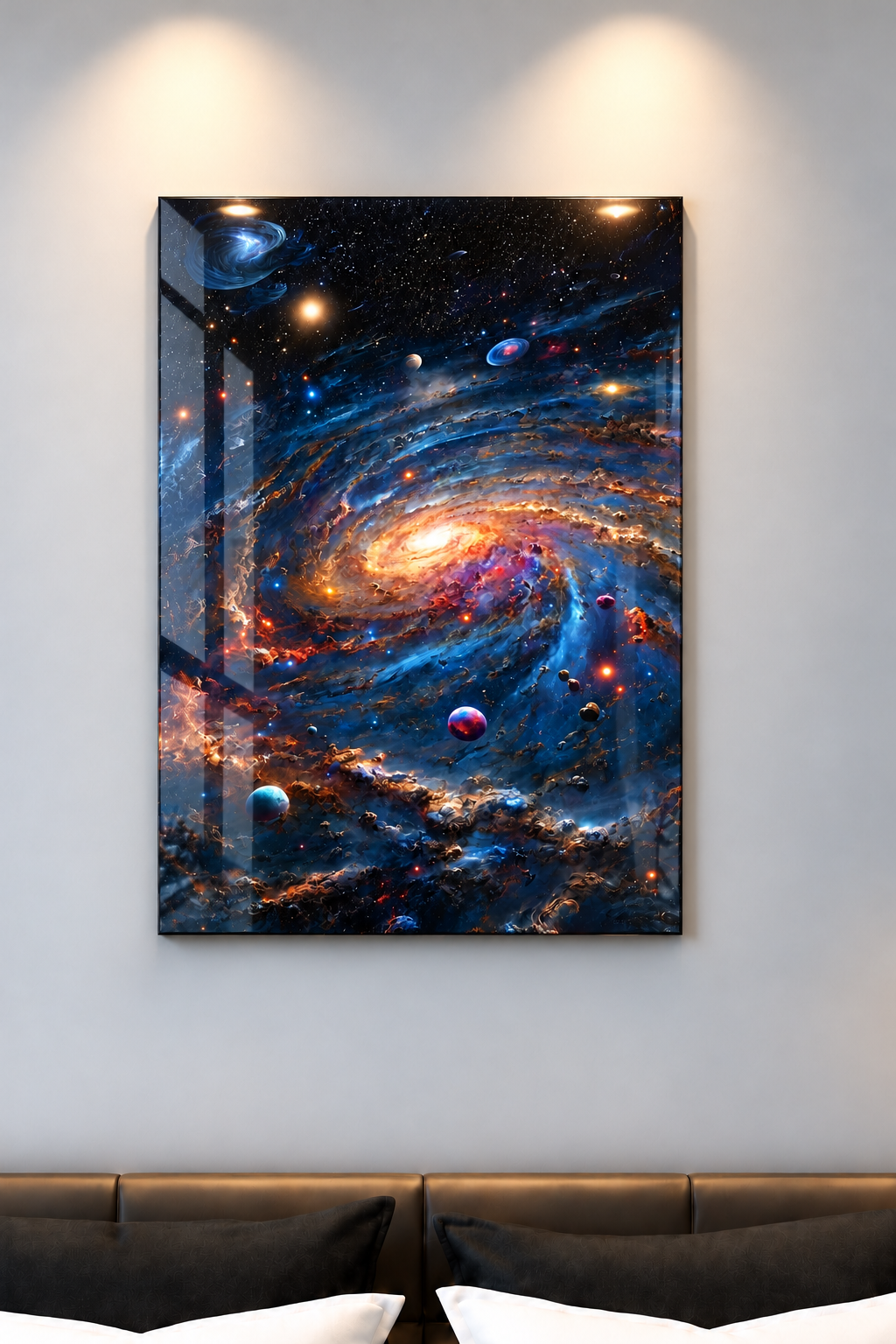 Printed  Metal Wall Art | Cosmic Infinity Vibes Print | Available in Potrait & Landscape | Small ,Medium ,Large 1219 Avenue