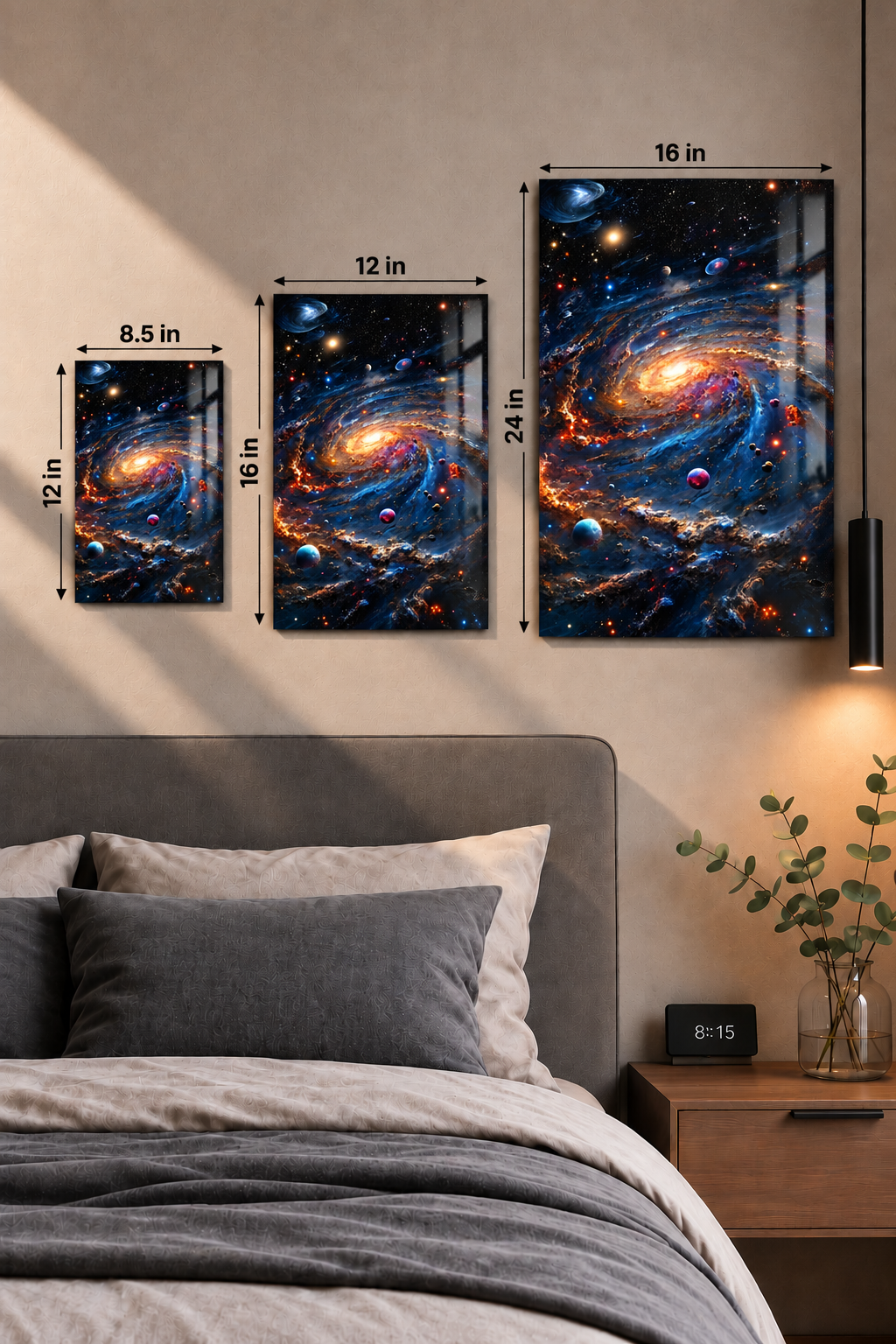 Printed  Metal Wall Art | Cosmic Infinity Vibes Print | Available in Potrait & Landscape | Small ,Medium ,Large 1219 Avenue