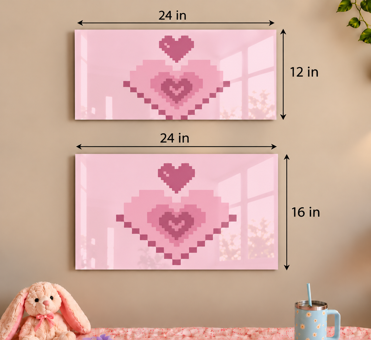 Printed  Metal Wall Art | Digital Love Print | Available in Potrait & Landscape | Small ,Medium ,Large 1219 Avenue
