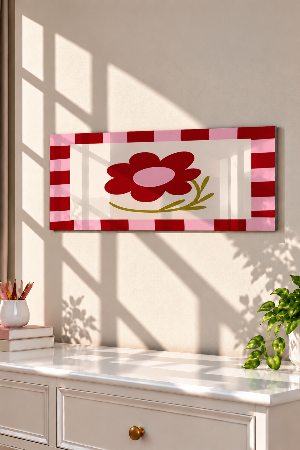 Printed  Metal Wall Art | Flower Frame Print | Available in Potrait & Landscape | Small ,Medium ,Large 1219 Avenue