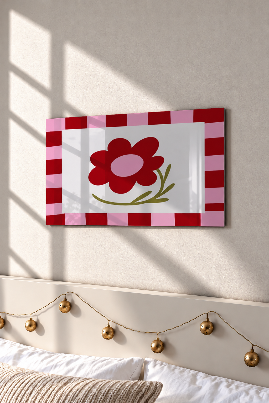 Printed  Metal Wall Art | Flower Frame Print | Available in Potrait & Landscape | Small ,Medium ,Large 1219 Avenue