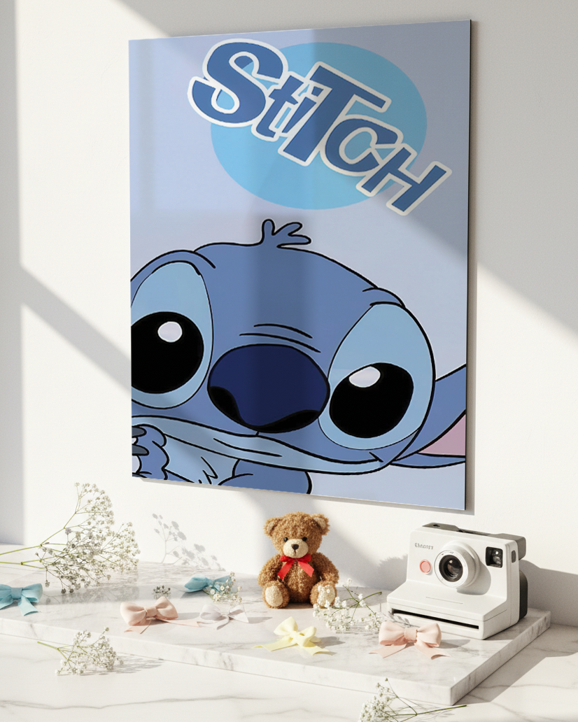 Printed 4K Ultra Gloss Metal Frame A3 Size | Little Trouble Print | 1.2mm Premium Thickness Wall Frame (12x18 Inches) 1219 Avenue