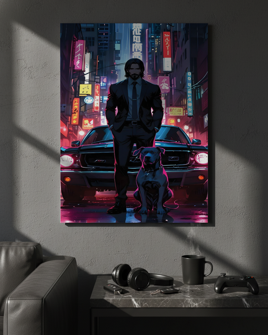 Printed  Metal Wall Art | Midnight Mafia Vibes Print | Available in Potrait & Landscape | Small ,Medium ,Large