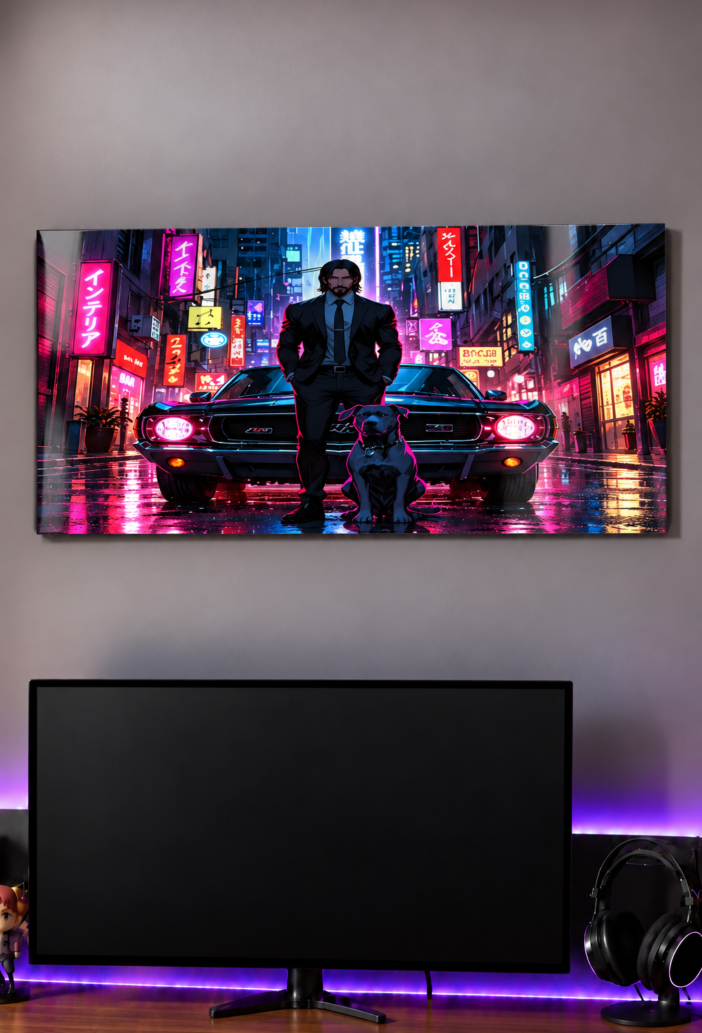 Printed  Metal Wall Art | Midnight Mafia Vibes Print | Available in Potrait & Landscape | Small ,Medium ,Large 1219 Avenue