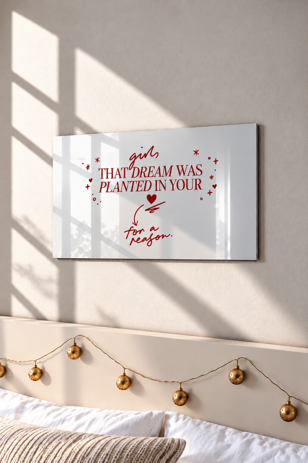 Printed  Metal Wall Art | Planted Dreams Print | Available in Potrait & Landscape | Small ,Medium ,Large 1219 Avenue