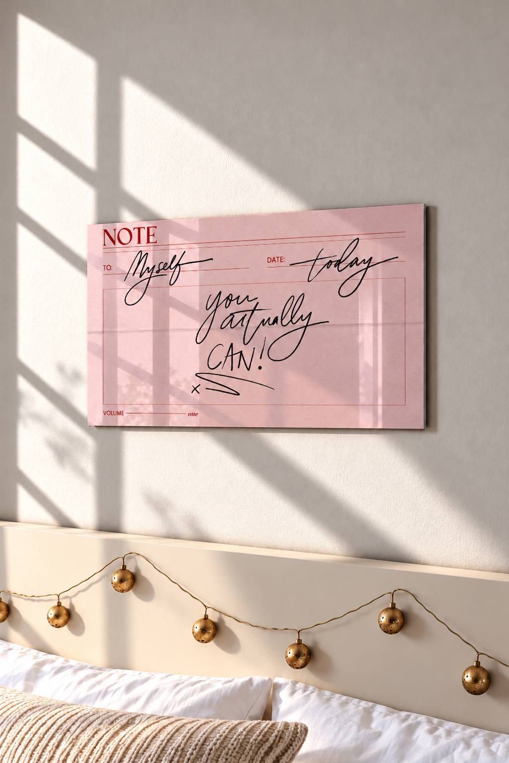 Printed  Metal Wall Art | Self Note Print | Available in Potrait & Landscape | Small ,Medium ,Large 1219 Avenue