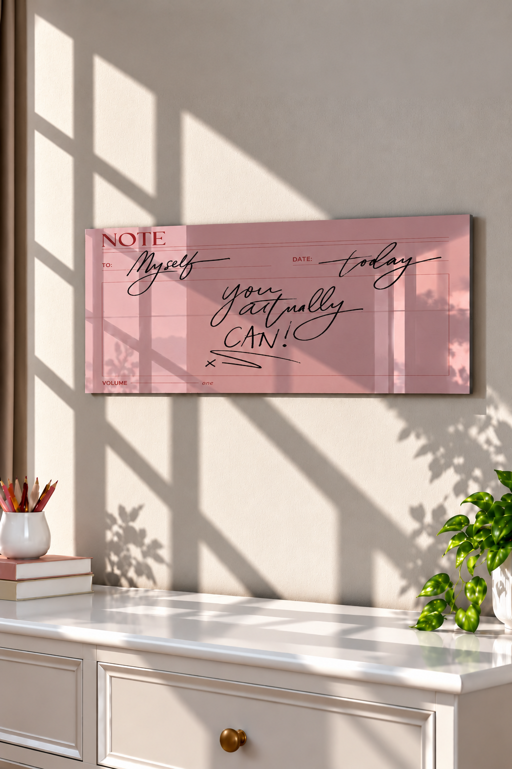 Printed  Metal Wall Art | Self Note Print | Available in Potrait & Landscape | Small ,Medium ,Large 1219 Avenue