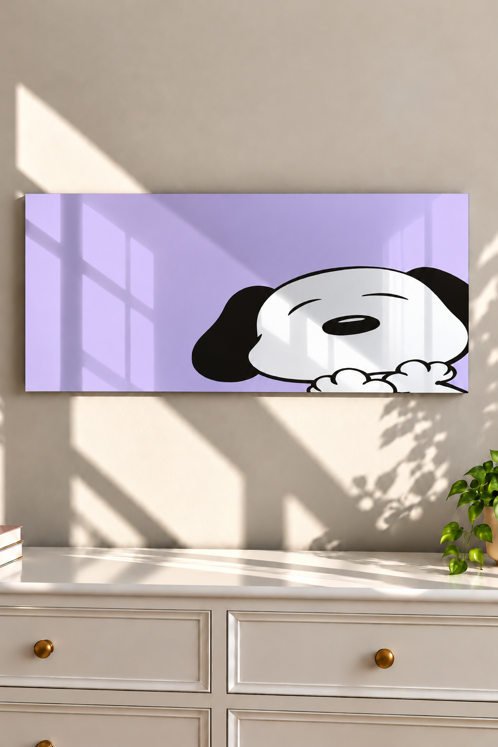 Printed  Metal Wall Art | Sleepy Pup Print | Available in Potrait & Landscape | Small ,Medium ,Large 1219 Avenue