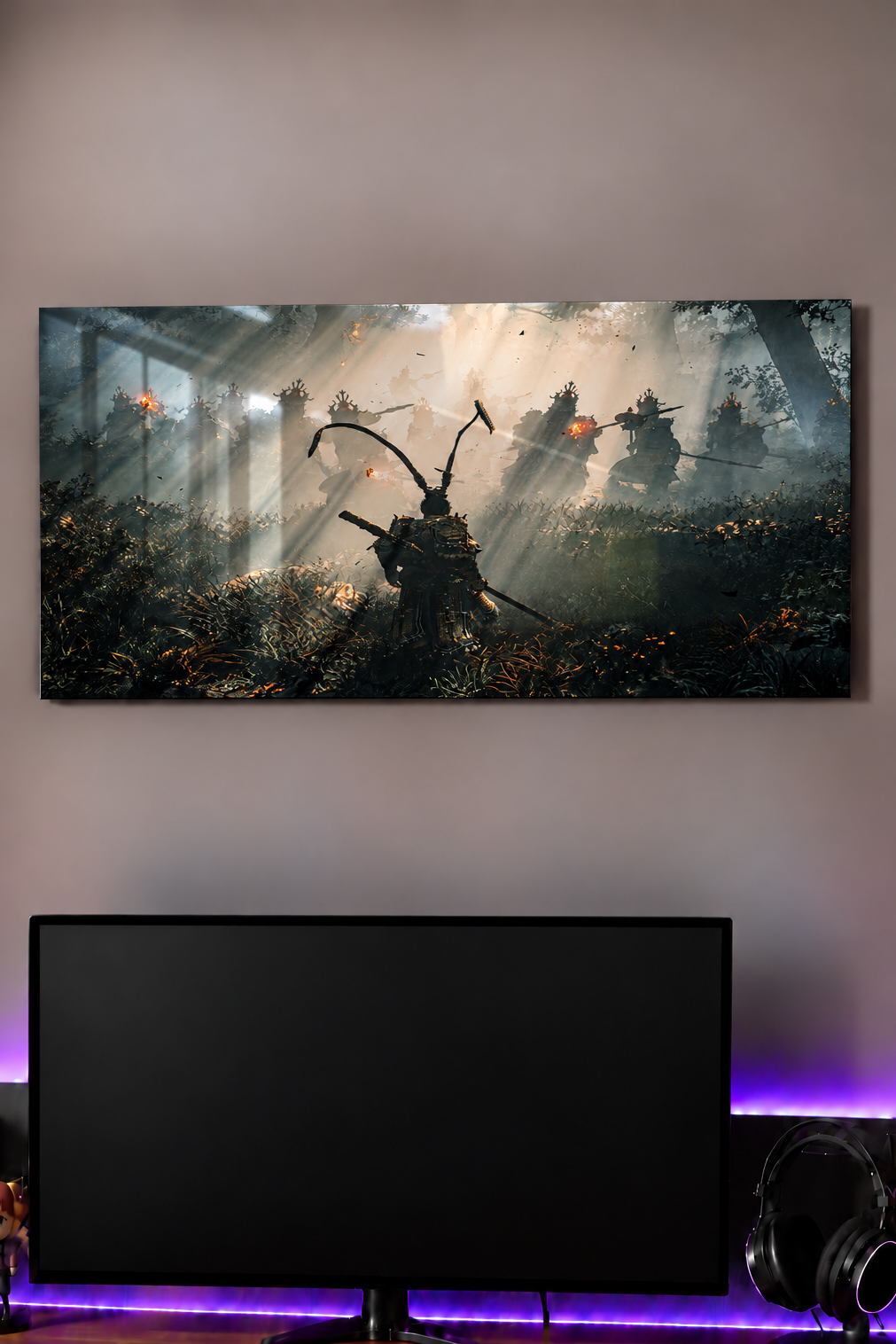 Printed  Metal Wall Art | Spirit of the Samurai Print | Available in Potrait & Landscape | Small ,Medium ,Large 1219 Avenue