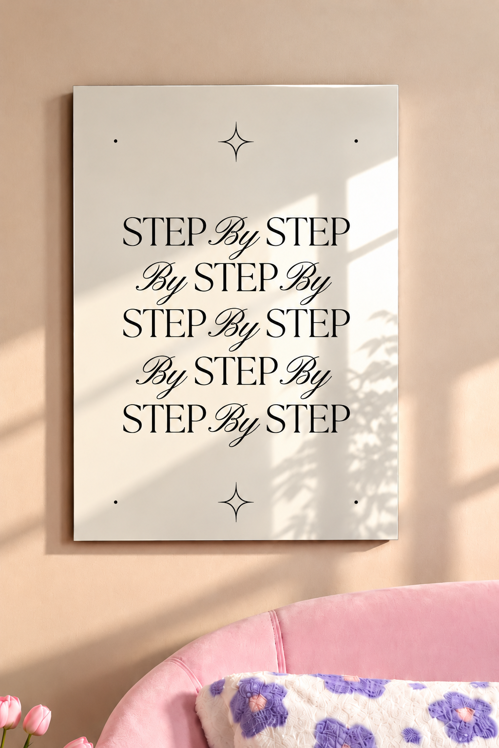 Printed  Metal Wall Art | Step By Step Print | Available in Potrait & Landscape | Small ,Medium ,Large