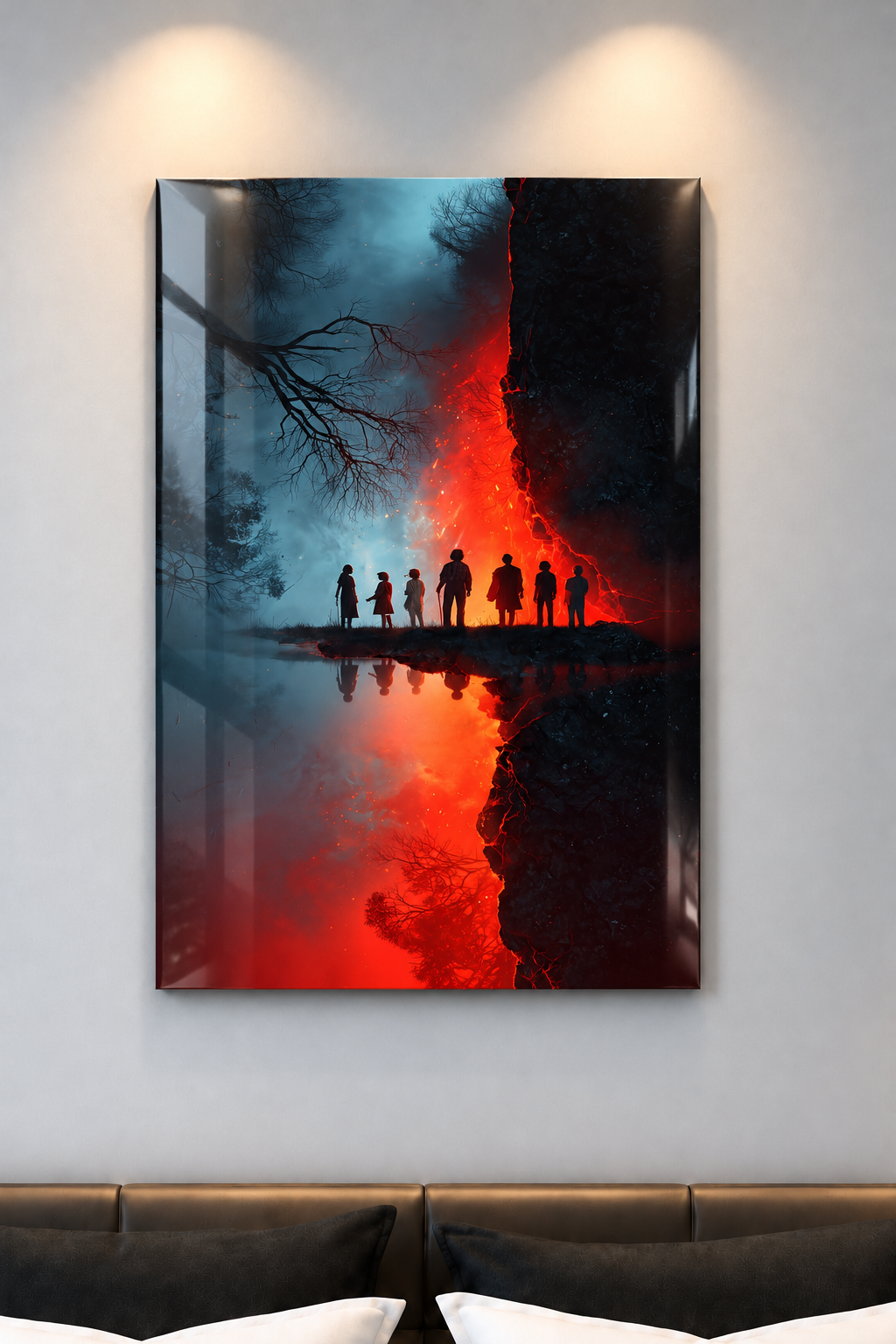 Printed  Metal Wall Art | STRANGER THINGS-Parralel Edge Print | Available in Potrait & Landscape | Small ,Medium ,Large 1219 Avenue