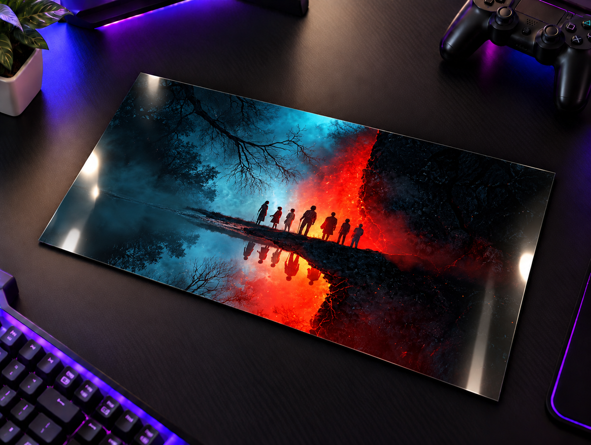Printed  Metal Wall Art | STRANGER THINGS-Parralel Edge Print | Available in Potrait & Landscape | Small ,Medium ,Large 1219 Avenue
