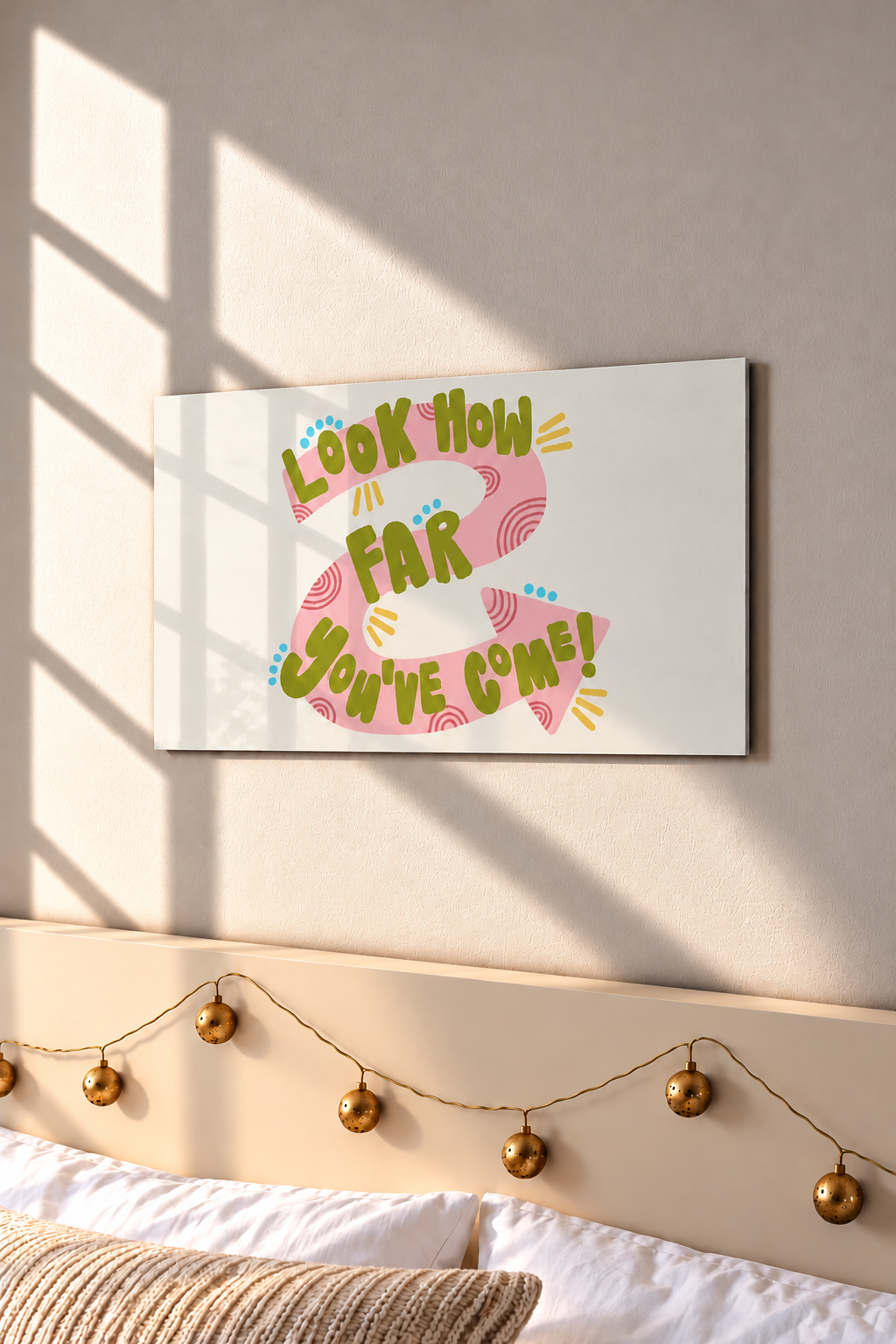 Printed  Metal Wall Art | Tiny Steps Ahead Print | Available in Potrait & Landscape | Small ,Medium ,Large 1219 Avenue