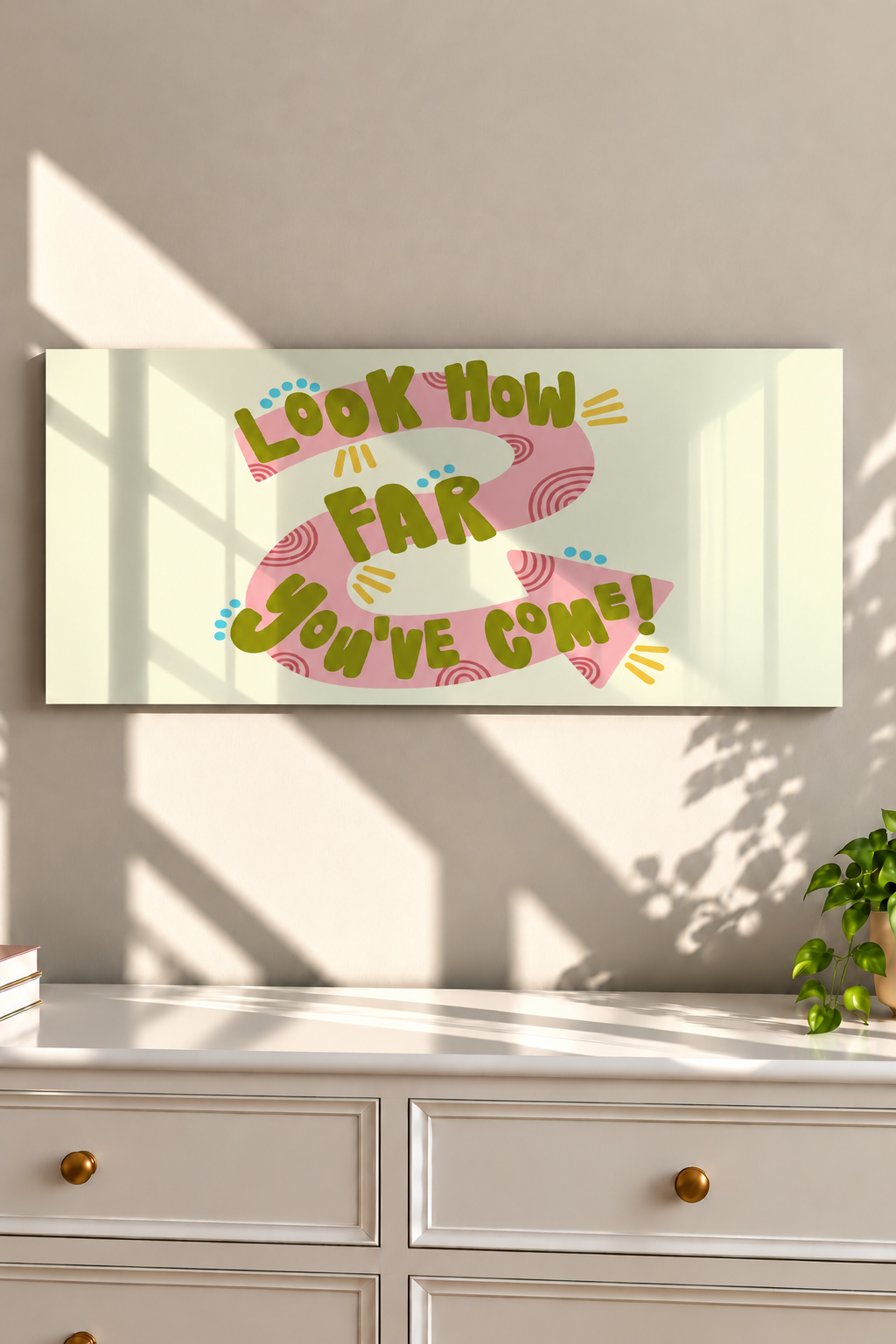 Printed  Metal Wall Art | Tiny Steps Ahead Print | Available in Potrait & Landscape | Small ,Medium ,Large 1219 Avenue