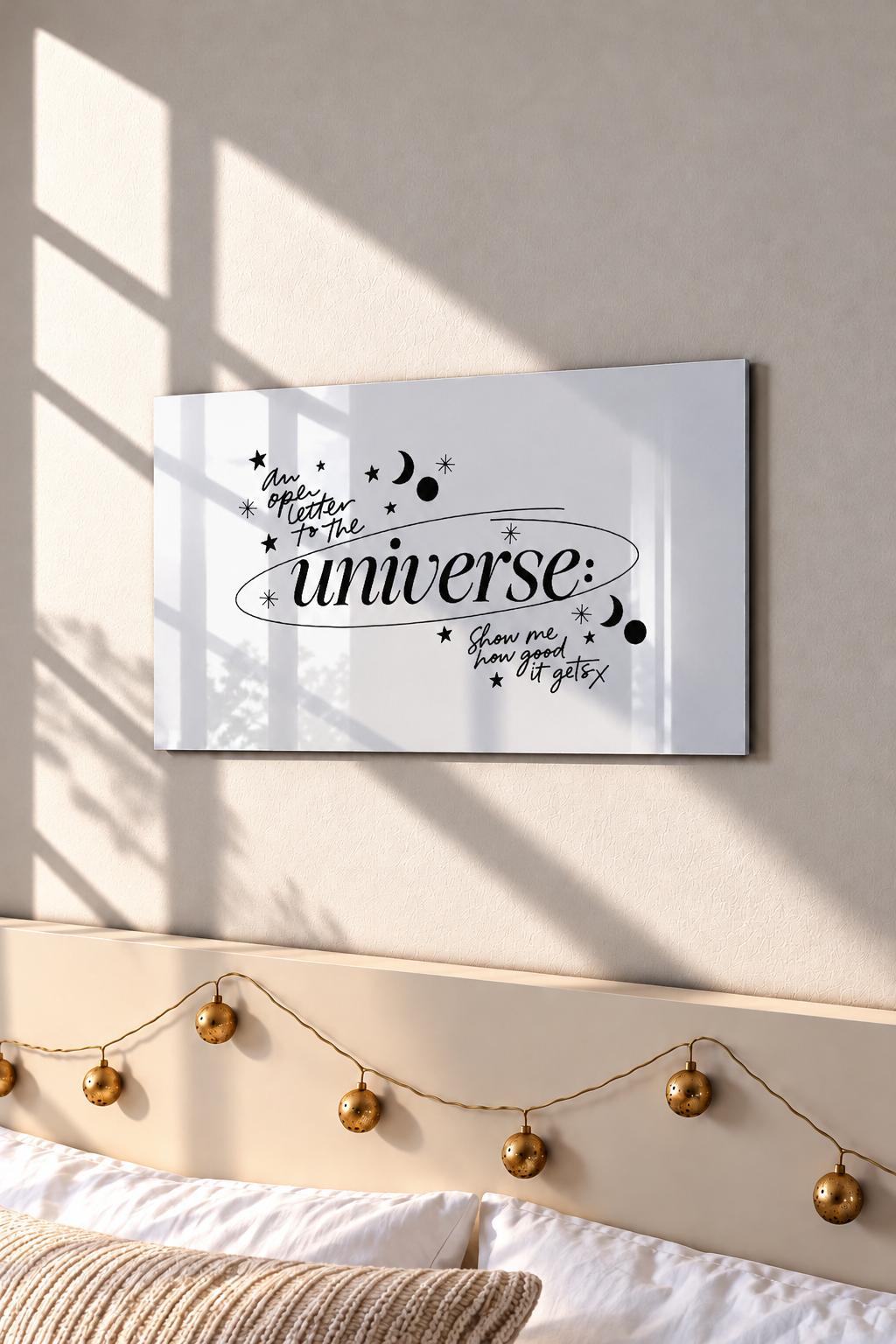 Printed  Metal Wall Art | Trust the Universe Print | Available in Potrait & Landscape | Small ,Medium ,Large 1219 Avenue