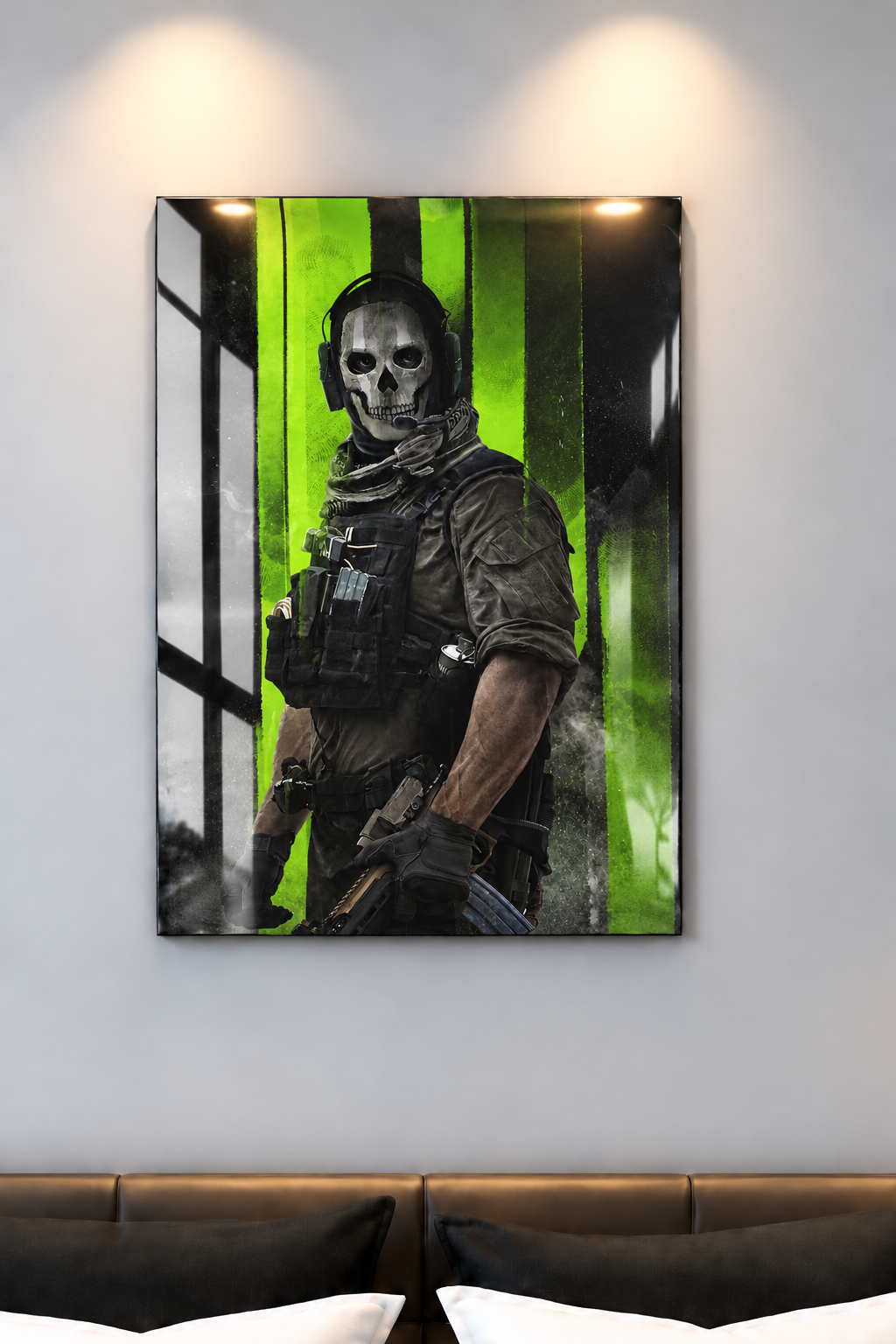 Printed  Metal Wall Art | War Mode Activated Print | Available in Potrait & Landscape | Small ,Medium ,Large 1219 Avenue