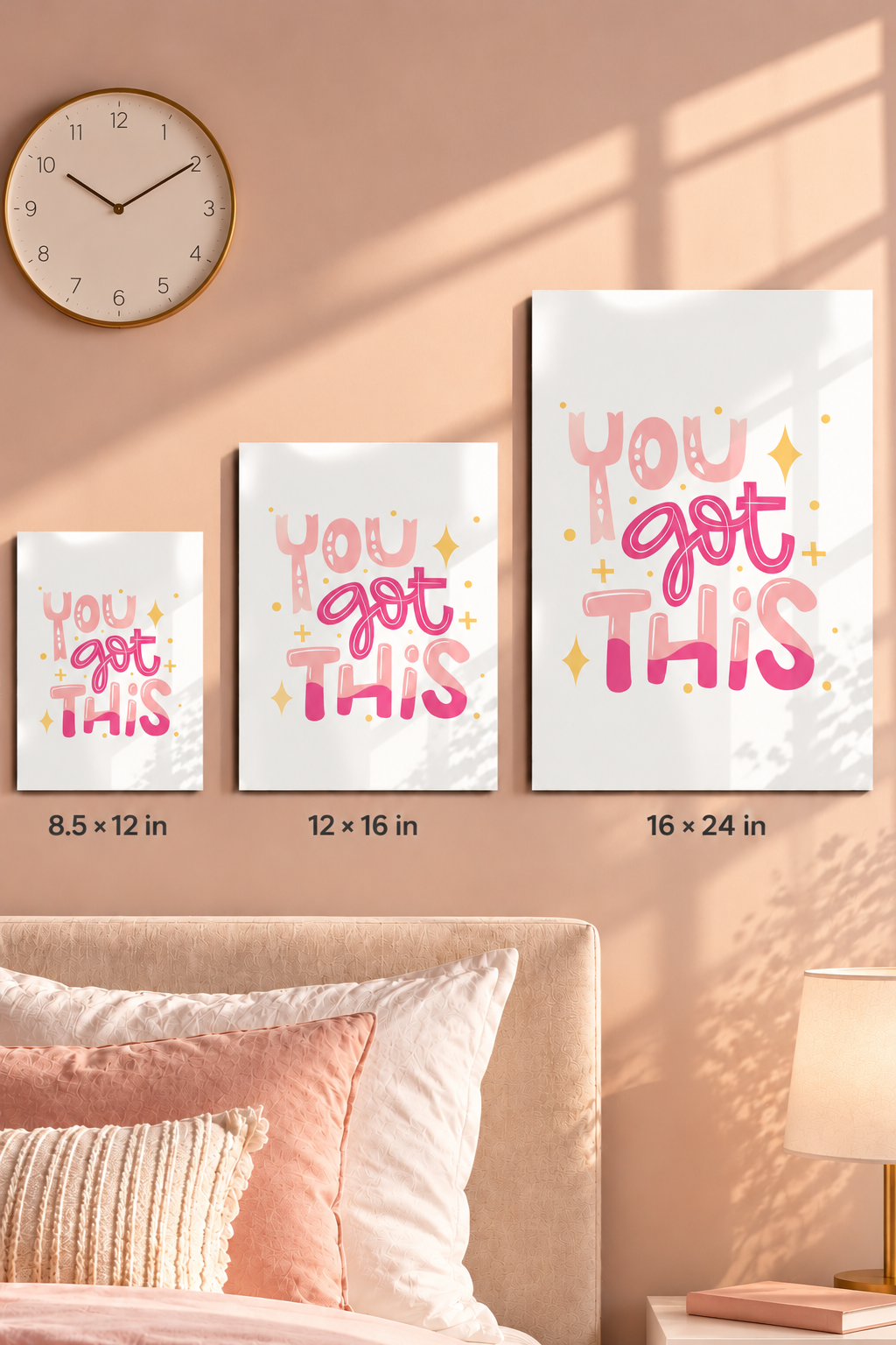 Printed  Metal Wall Art | You Got This Print | Available in Potrait & Landscape | Small ,Medium ,Large 1219 Avenue