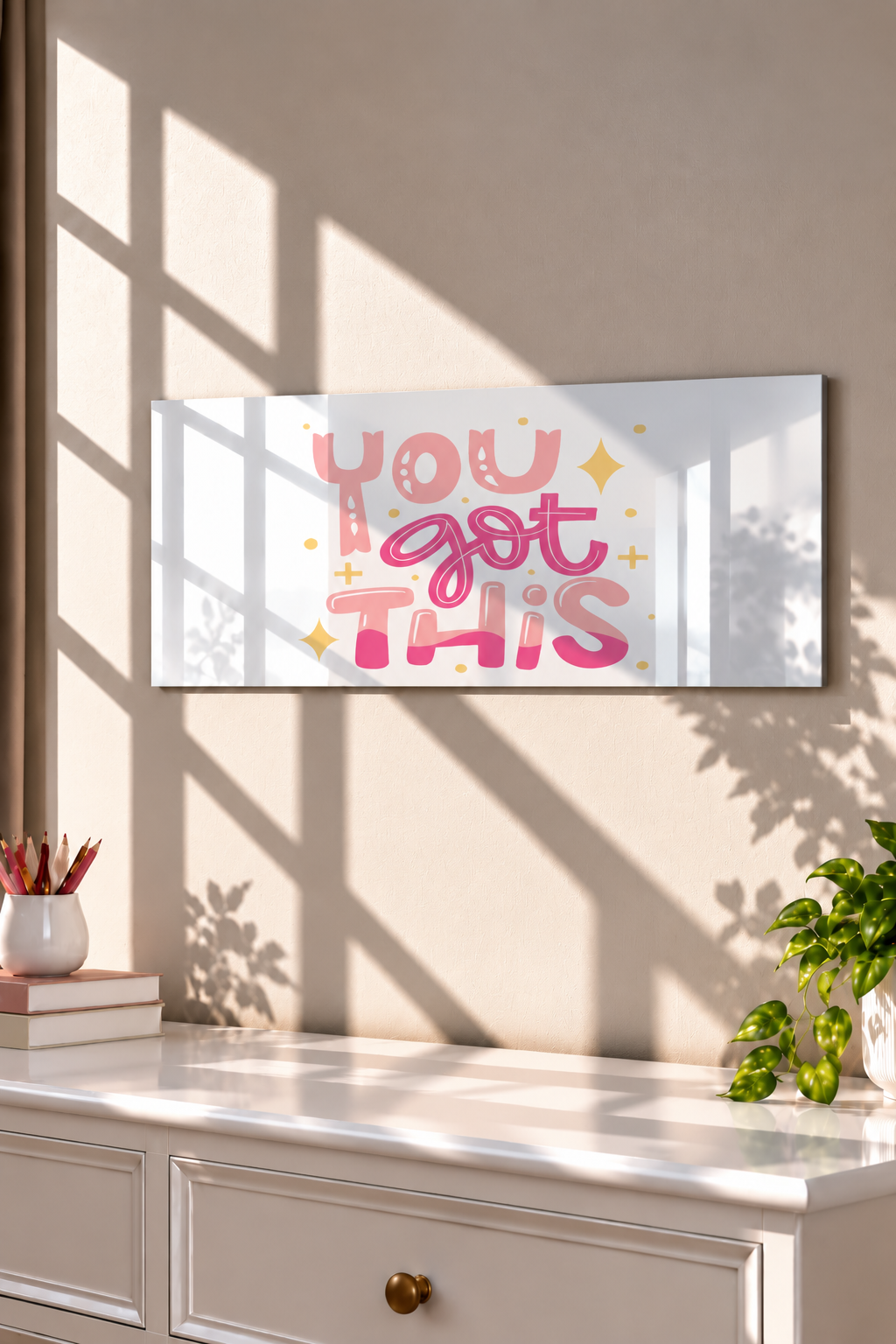 Printed  Metal Wall Art | You Got This Print | Available in Potrait & Landscape | Small ,Medium ,Large 1219 Avenue