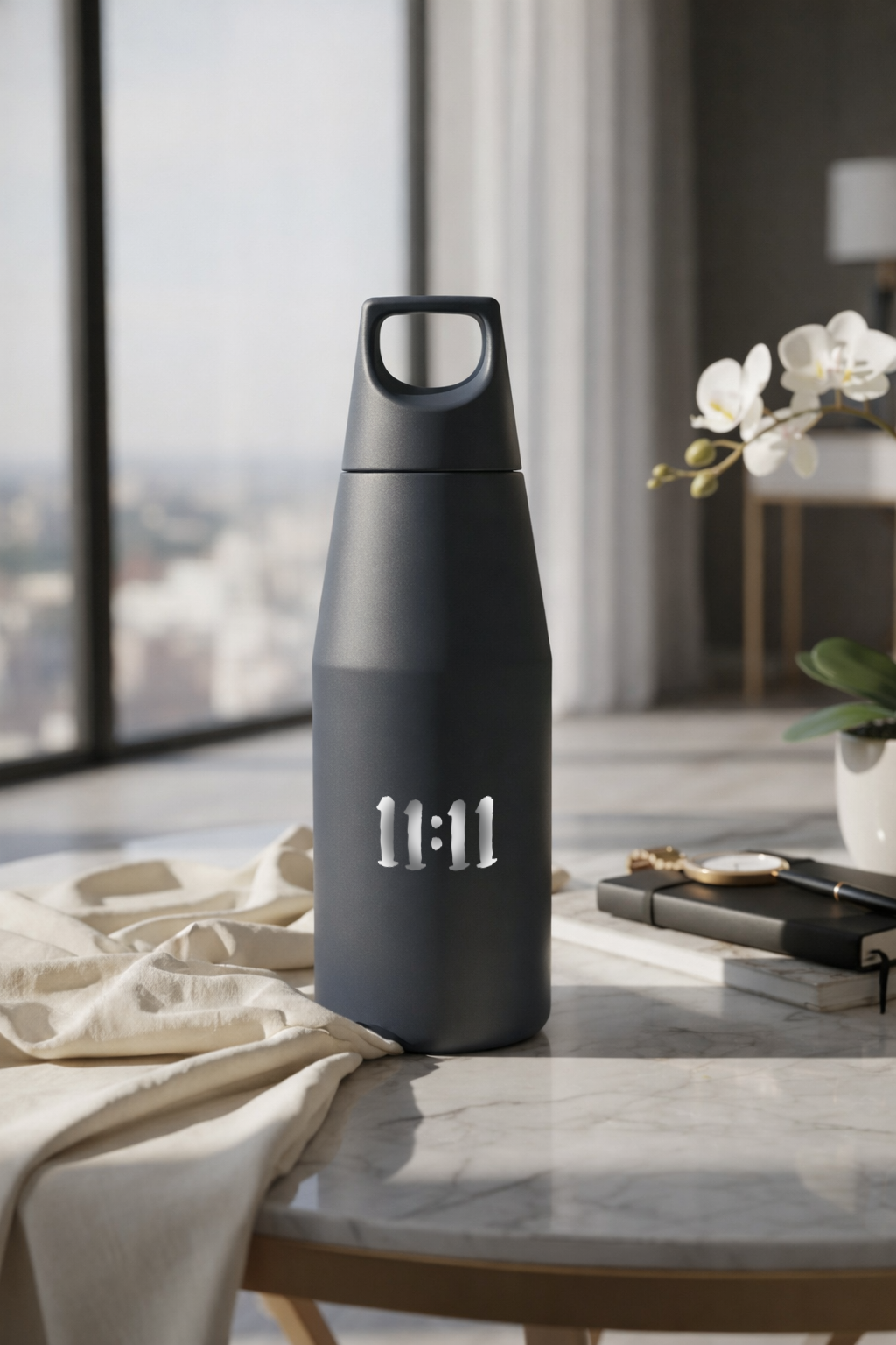 Printed Nuvra Geo-Dash Insulated Bottles 12hrs+ Hot and Cold |Premium Gifting | 580ml and 1100ml | 1 litre capacity 1219 Avenue India